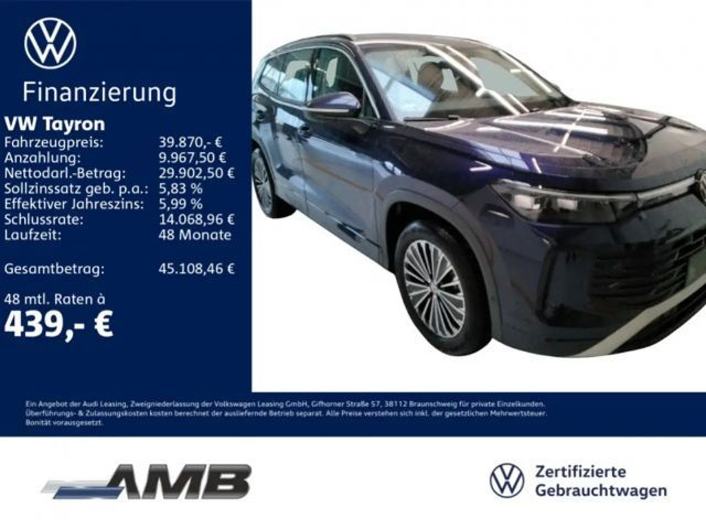 Volkswagen Tayron Life 1.5 eTSI