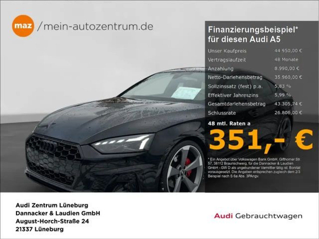 Audi A5 Sportback Competition S-Line 2.0 TDI