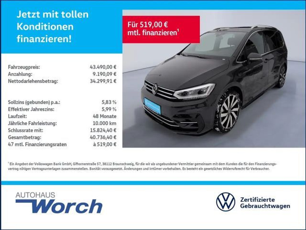 Volkswagen Touran DSG R-Line 2.0 TDI 7-zitter