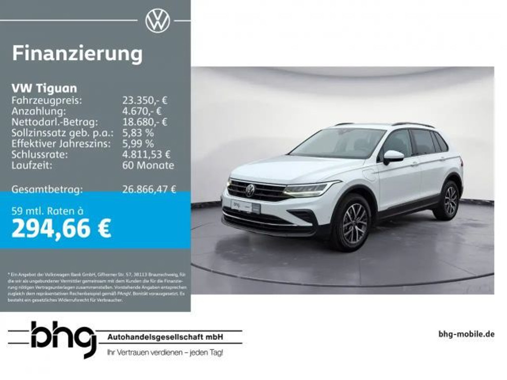 Volkswagen Tiguan DSG Life eHybrid 1.4 eHybrid