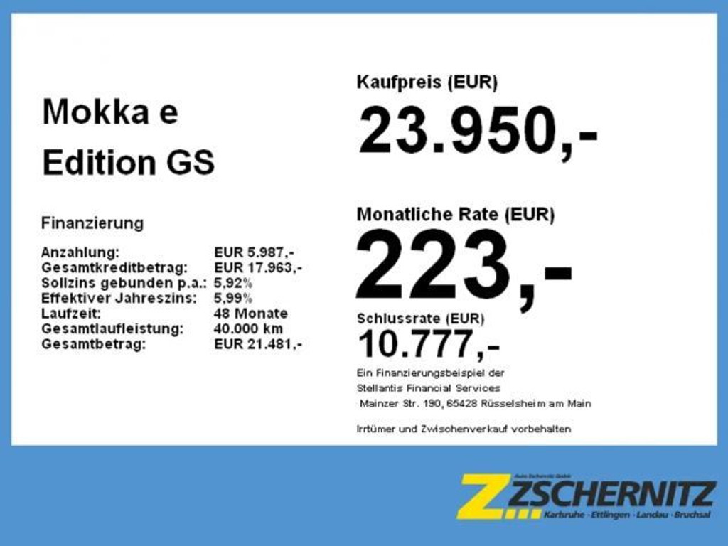 Opel Mokka Edition Mokka-e