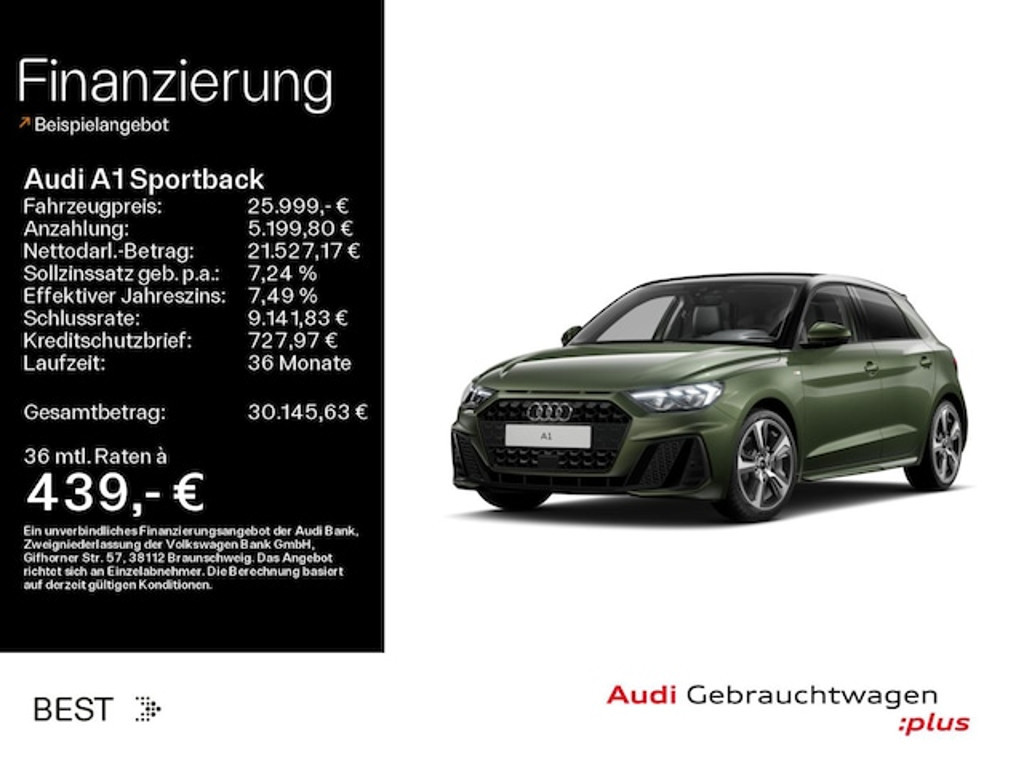 Audi A1 Sportback S-Line 25 TFSI
