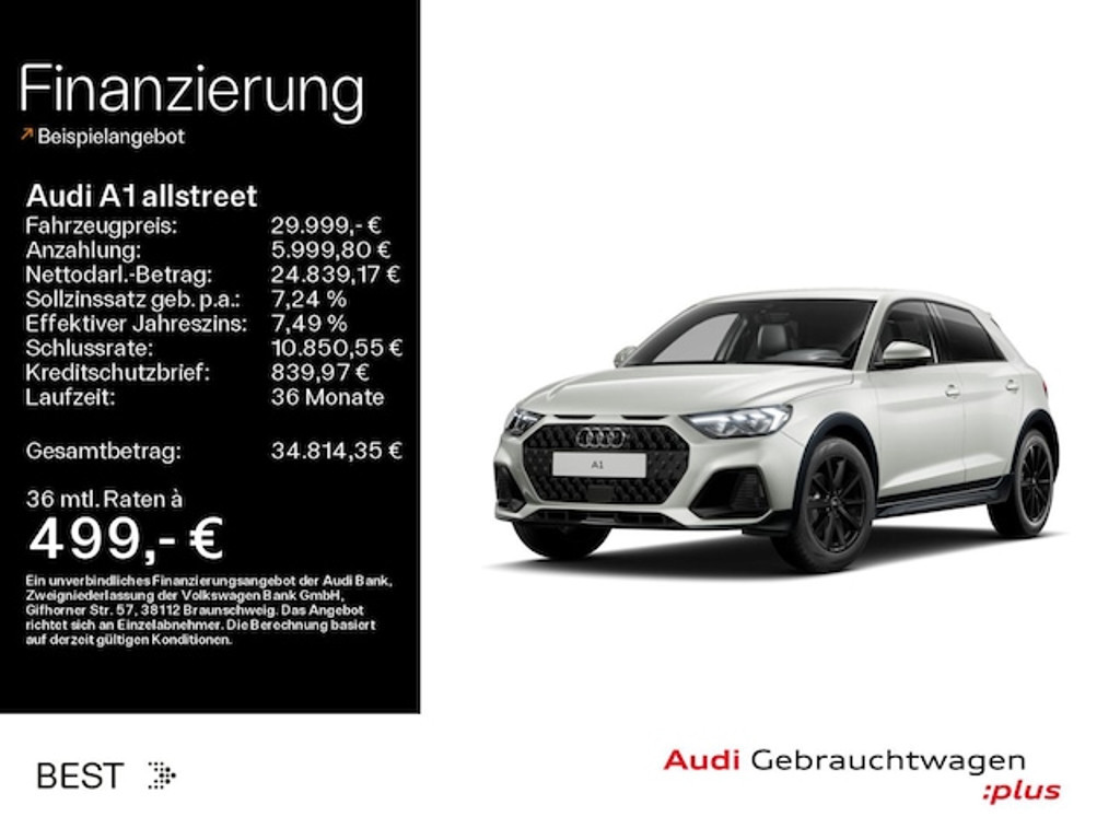 Audi A1 S-Tronic 30 TFSI Allstreet
