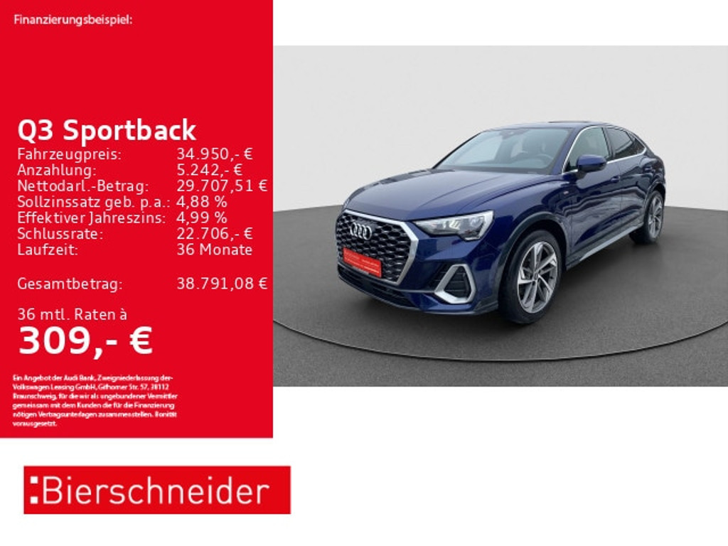 Audi Q3 Sportback S-Line S-Tronic 35 TFSI