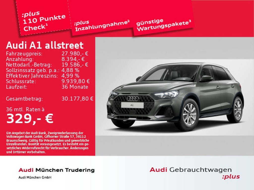 Audi A1 S-Tronic 30 TFSI Allstreet