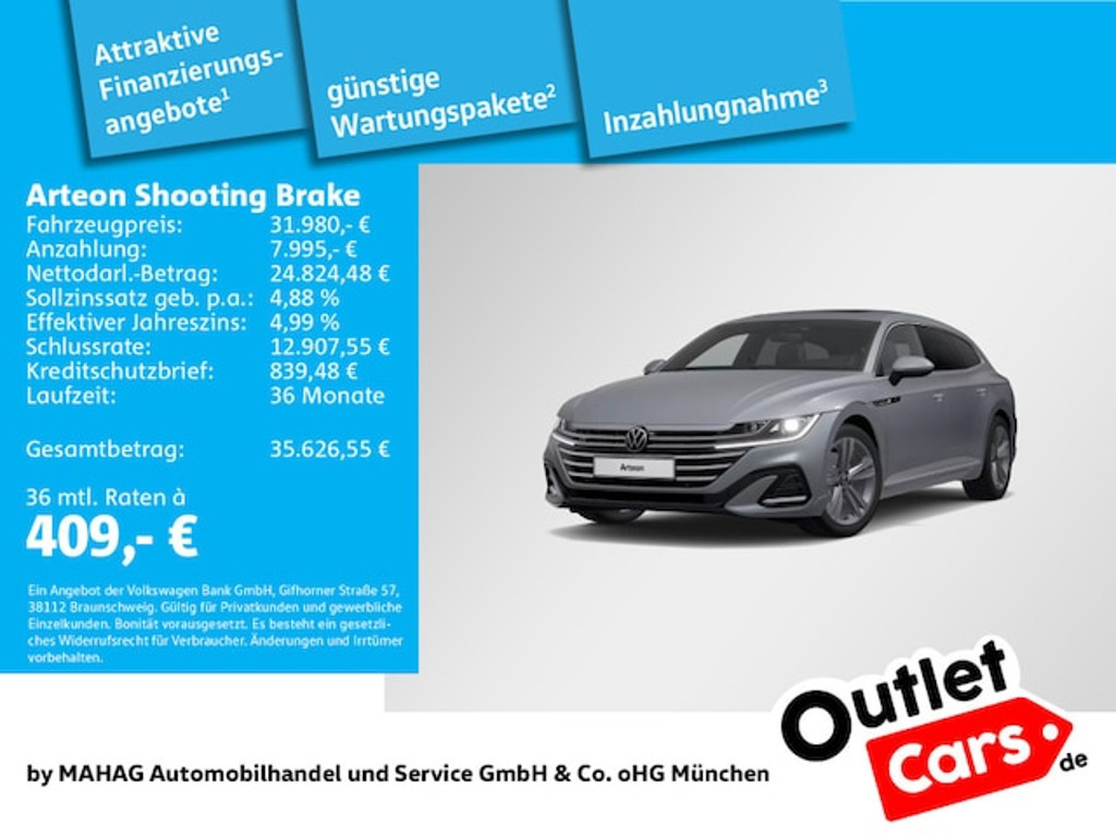 Volkswagen Arteon Shooting Brake DSG R-Line 2.0 TSI