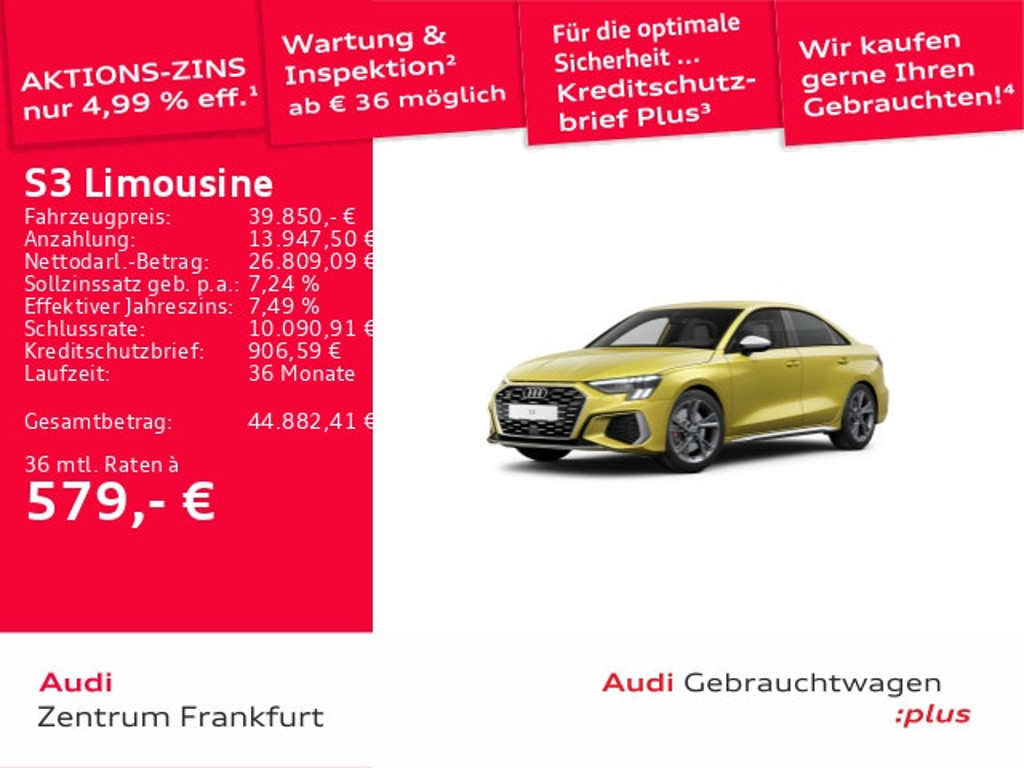 Audi S3 Sedan Quattro S-Tronic