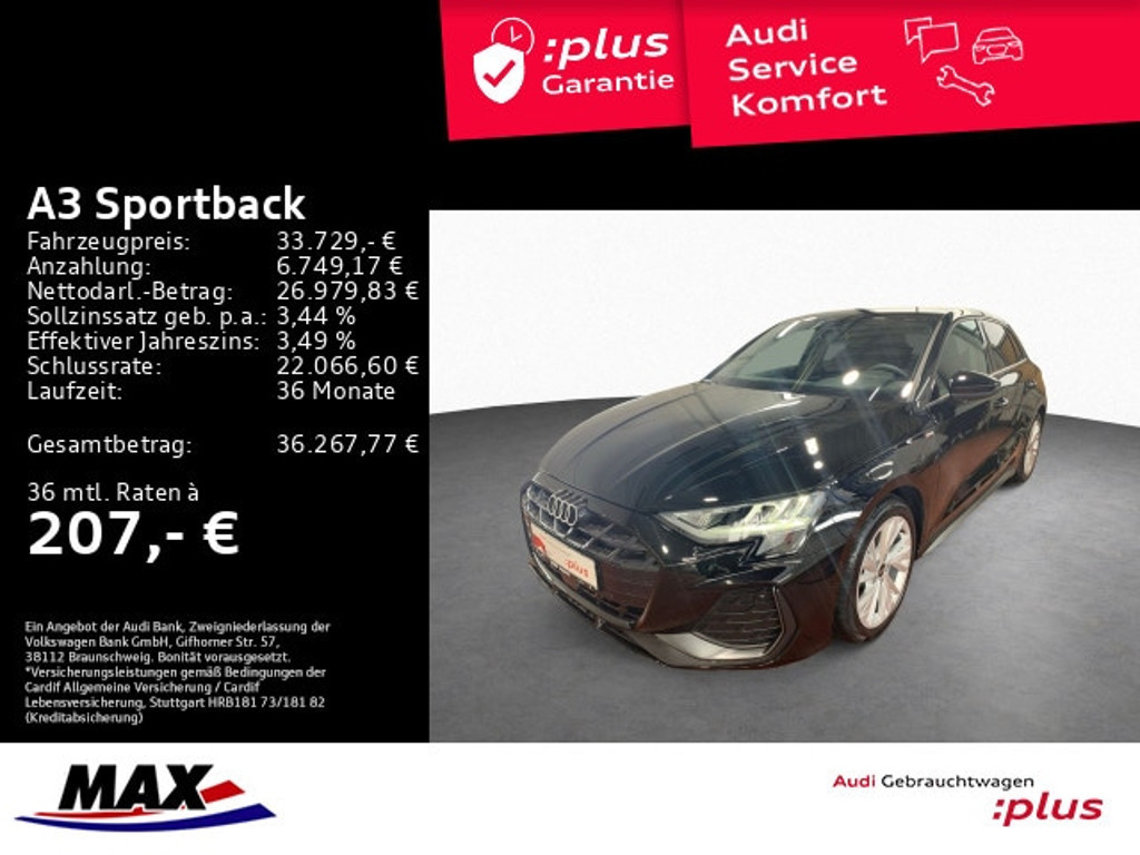 Audi A3 Sportback S-Line S-Tronic 35 TDI