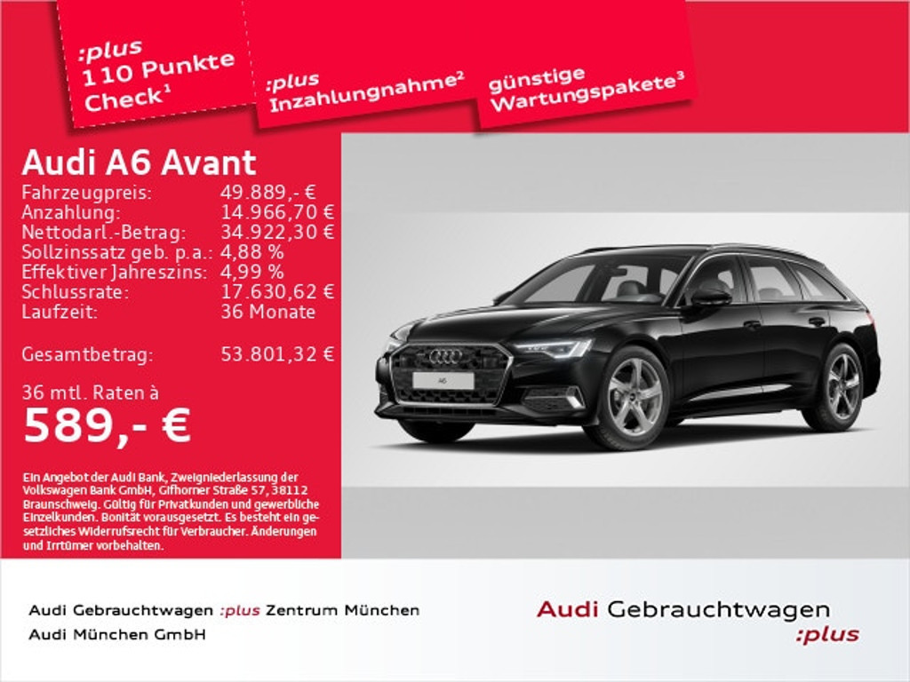 Audi A6 Avant Quattro S-Tronic 45 TFSI