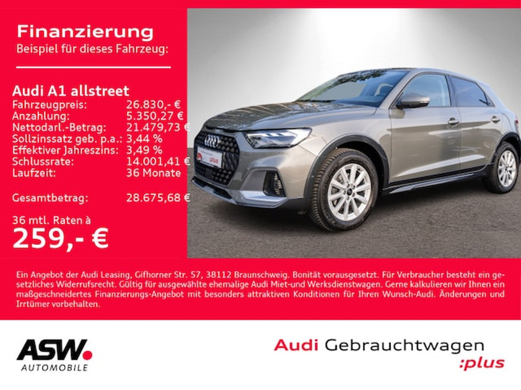 Audi A1 S-Tronic 30 TFSI Allstreet