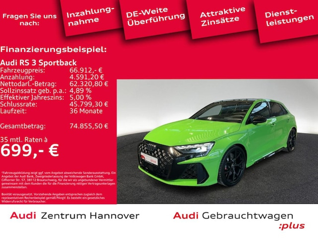 Audi RS3 Sportback Quattro S-Tronic