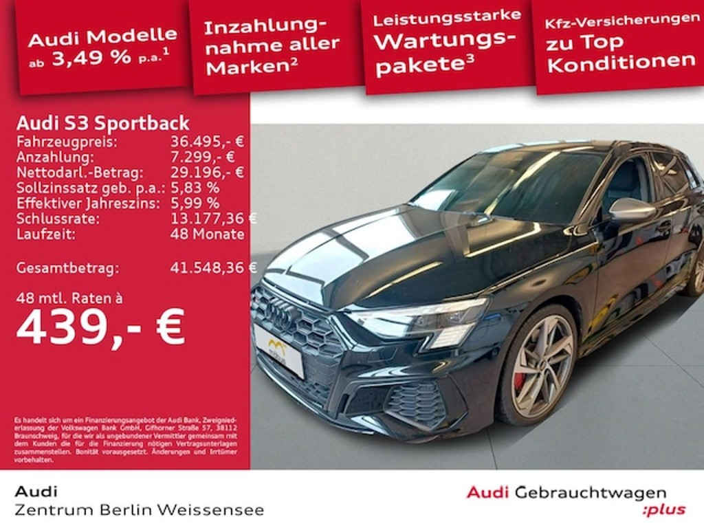 Audi S3 Sportback Quattro S-Tronic