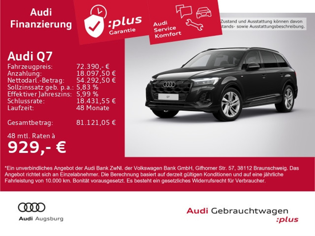 Audi Q7 Quattro S-Line 50 TDI