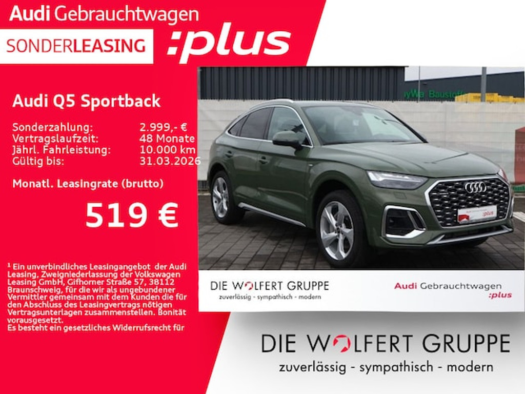 Audi Q5 Sportback Quattro Business S-Line S-Tronic Hybride 50 TFSI