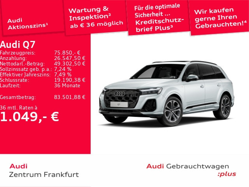 Audi Q7 Quattro S-Line 50 TDI