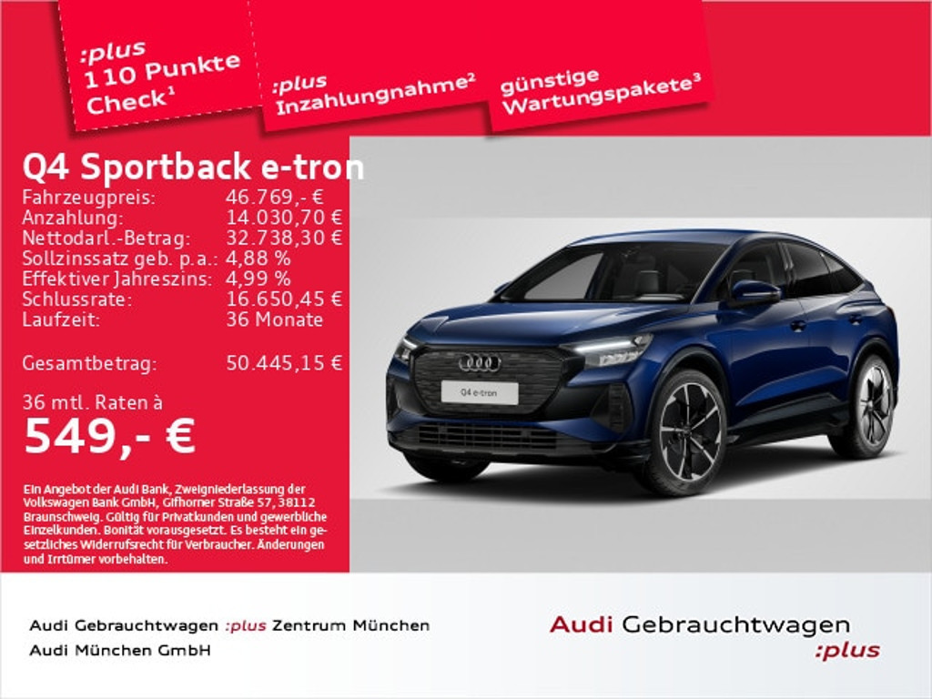 Audi Q4 e-tron Sportback