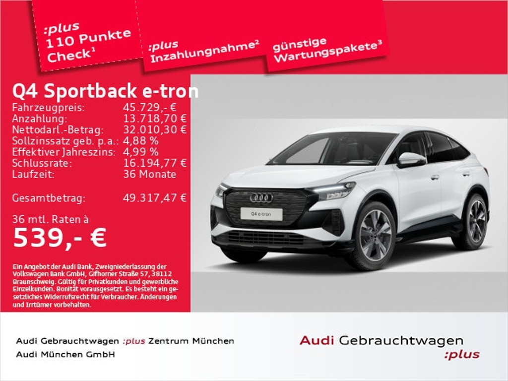 Audi Q4 e-tron Sportback