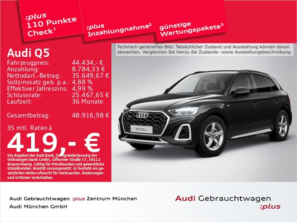 Audi Q5 Quattro S-Line S-Tronic Hybride 50 TFSI
