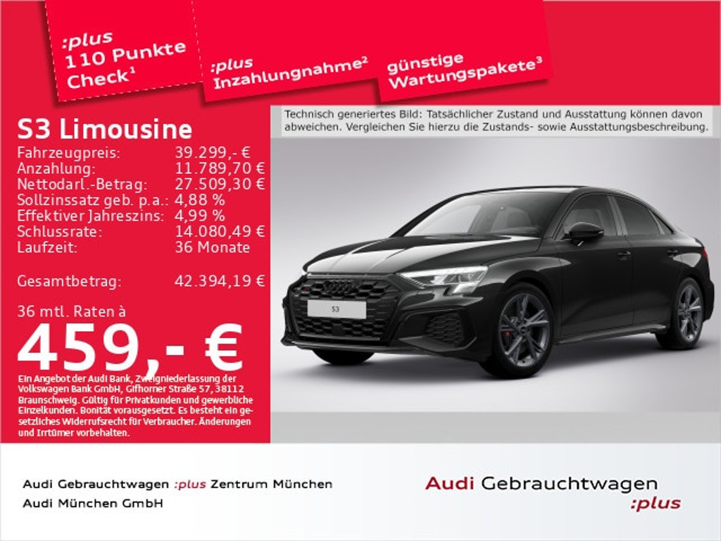 Audi S3 Sedan Quattro S-Tronic