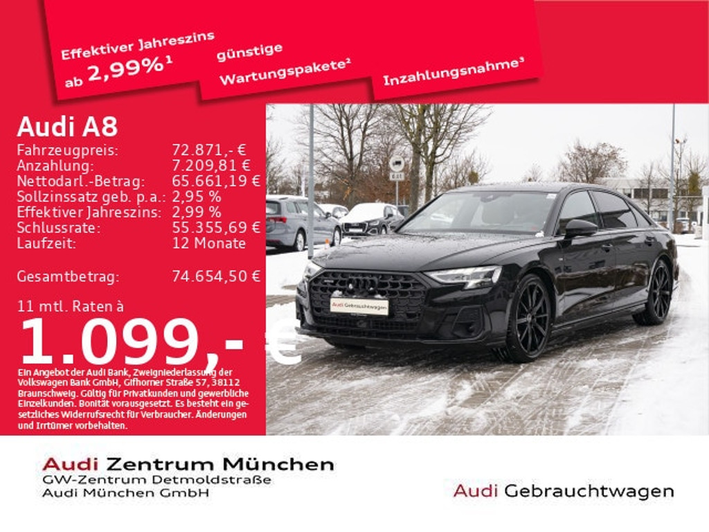 Audi A8 Quattro Lang 50 TDI