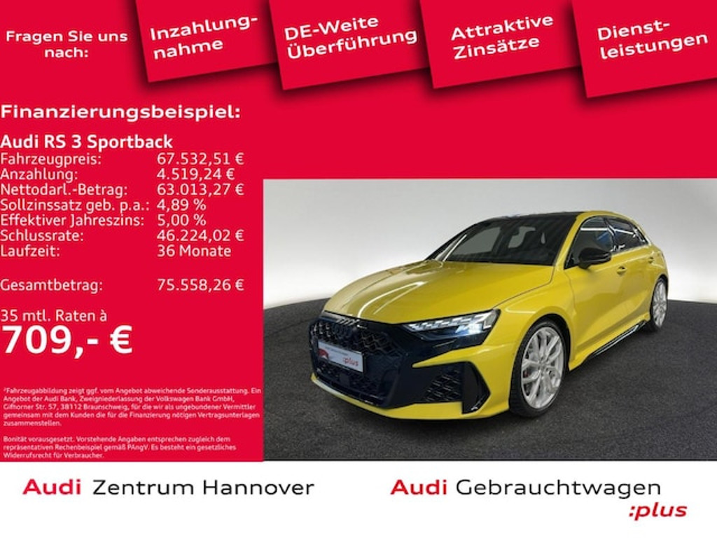 Audi RS3 Sportback Quattro S-Tronic