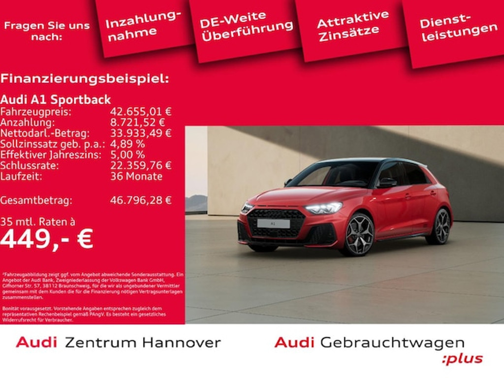 Audi A1 Sportback S-Line S-Tronic 40 TFSI