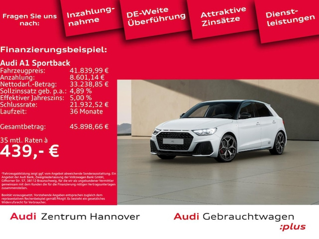 Audi A1 Sportback S-Line S-Tronic 40 TFSI
