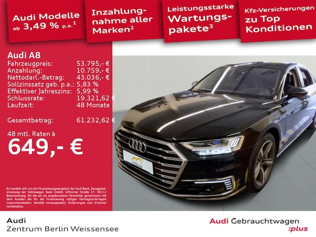 Audi A8 Quattro Hybride 60 TFSI