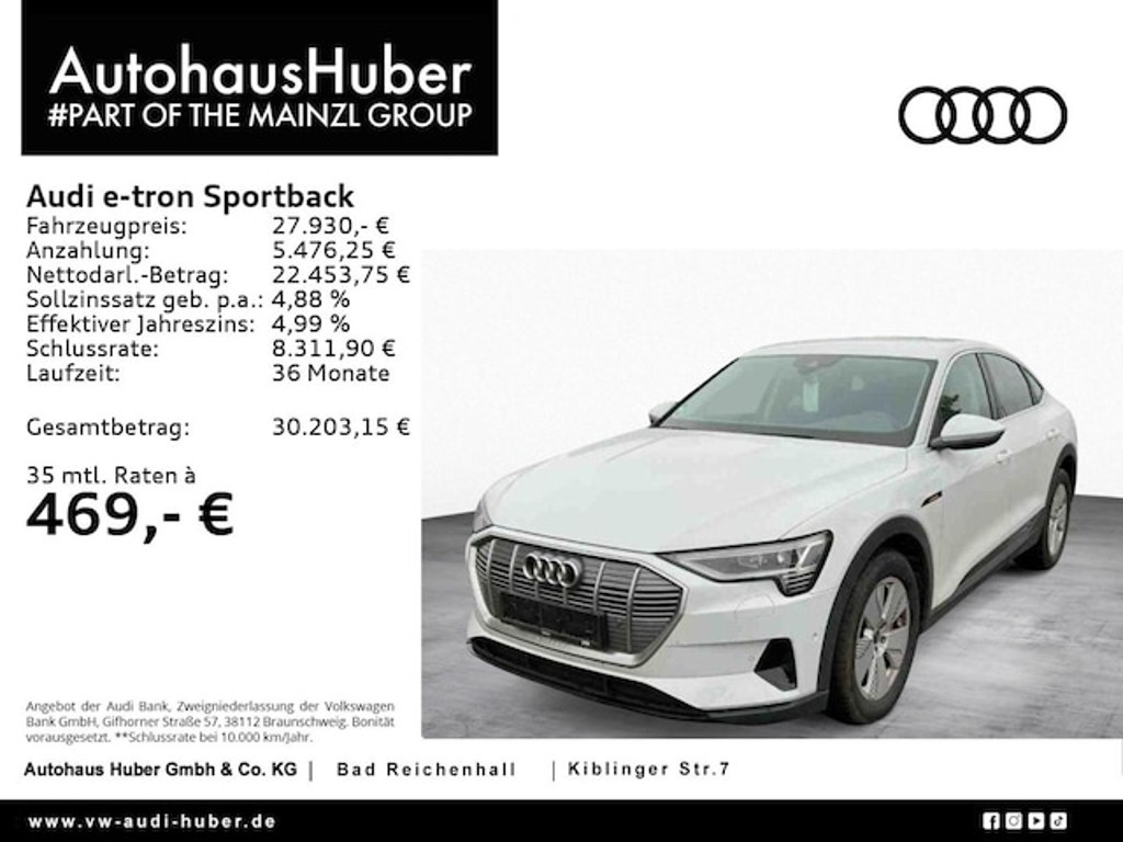 Audi e-tron Sportback Quattro 50