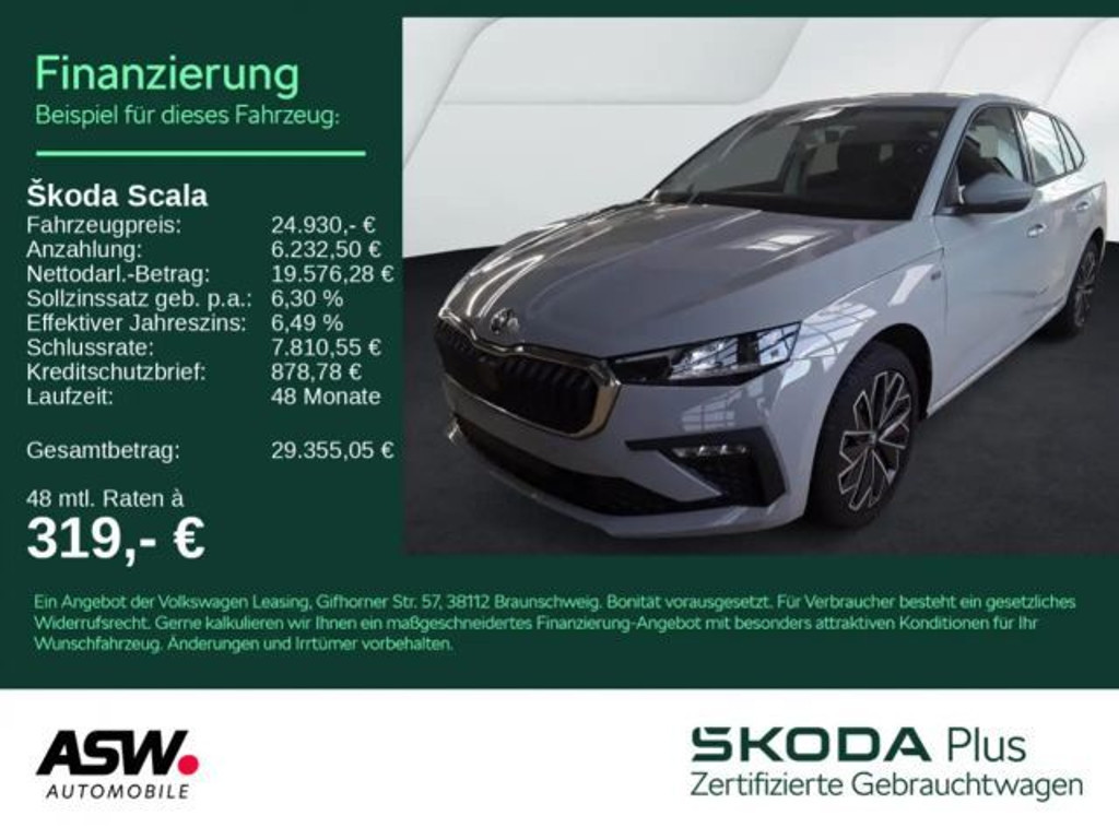 Skoda Scala 1.0 TSI Tour