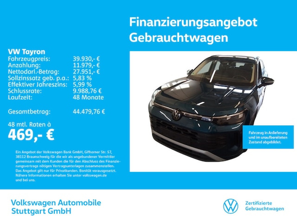 Volkswagen Tayron DSG Life 2.0 TDI