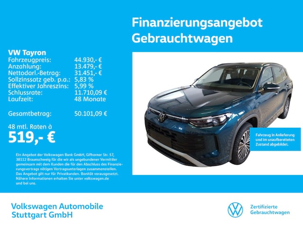 Volkswagen Tayron DSG Life 2.0 TDI