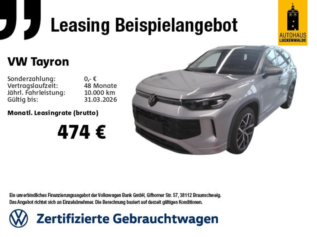 Volkswagen Tayron DSG Life 2.0 TDI