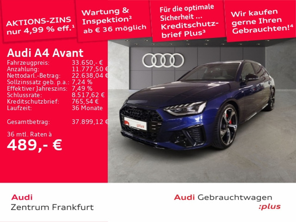 Audi A4 Avant Quattro S-Line S-Tronic 40 TFSI