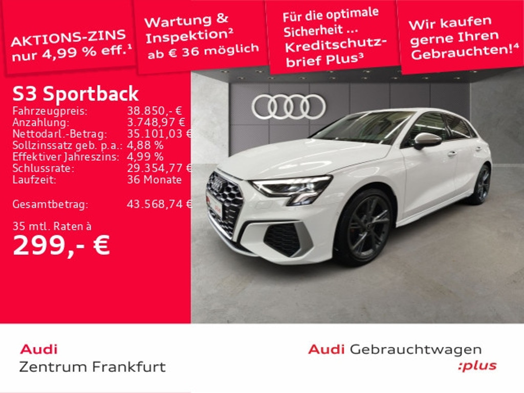 Audi S3 Sportback Quattro S-Tronic