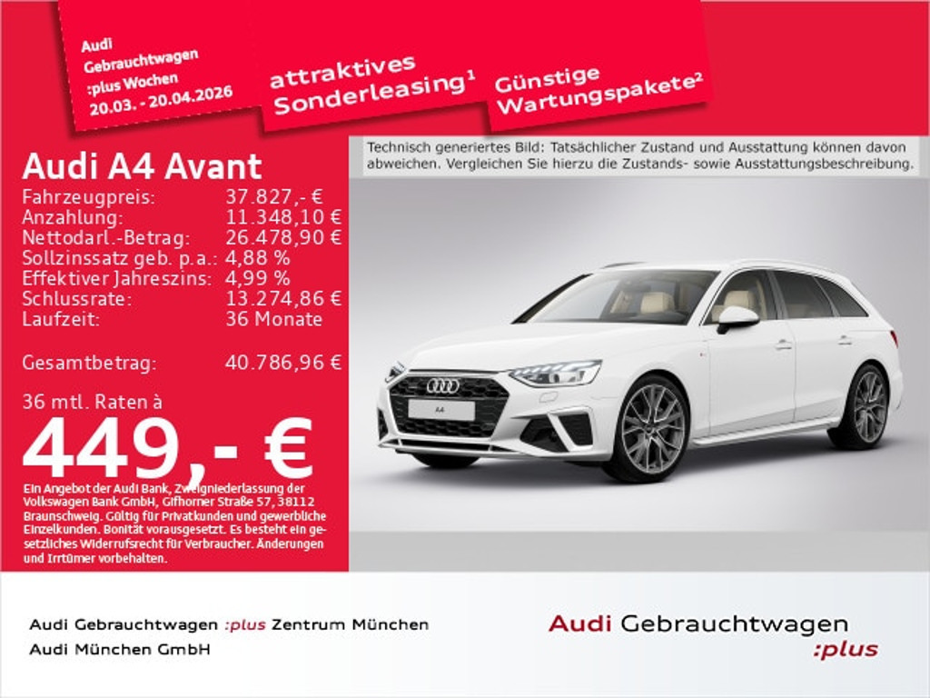Audi A4 Avant Quattro S-Line S-Tronic 40 TDI