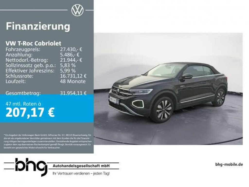 Volkswagen T-Roc Style Cabriolet