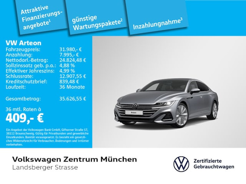 Volkswagen Arteon DSG R-Line 2.0 TSI