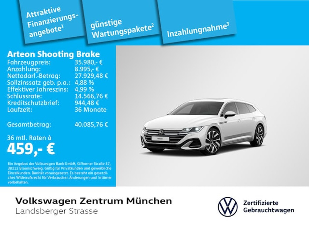 Volkswagen Arteon Shooting Brake R-Line IQ.Drive 2.0 TSI