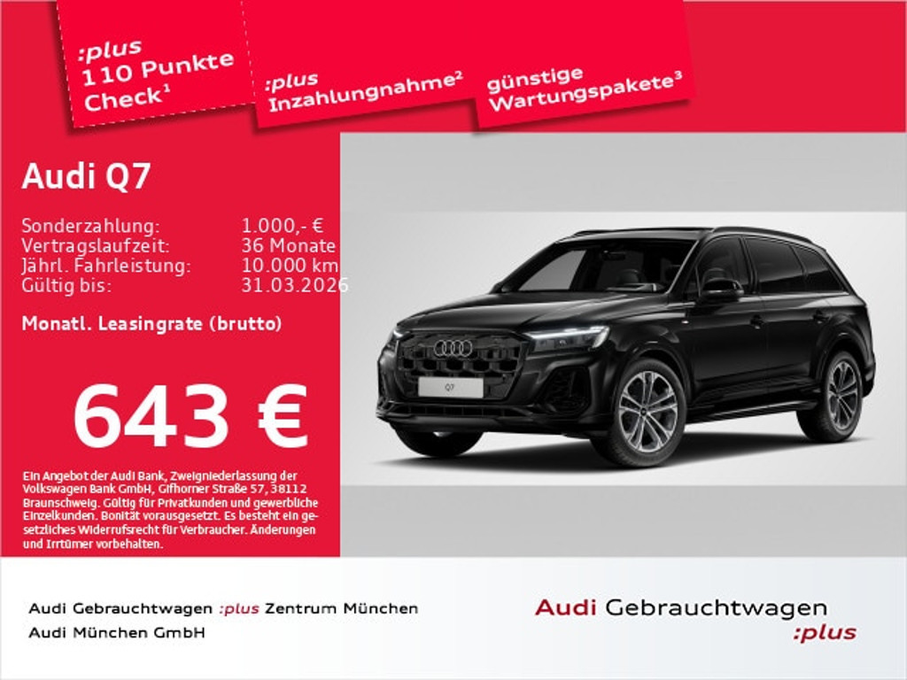 Audi Q7 Quattro S-Line 55 TFSI