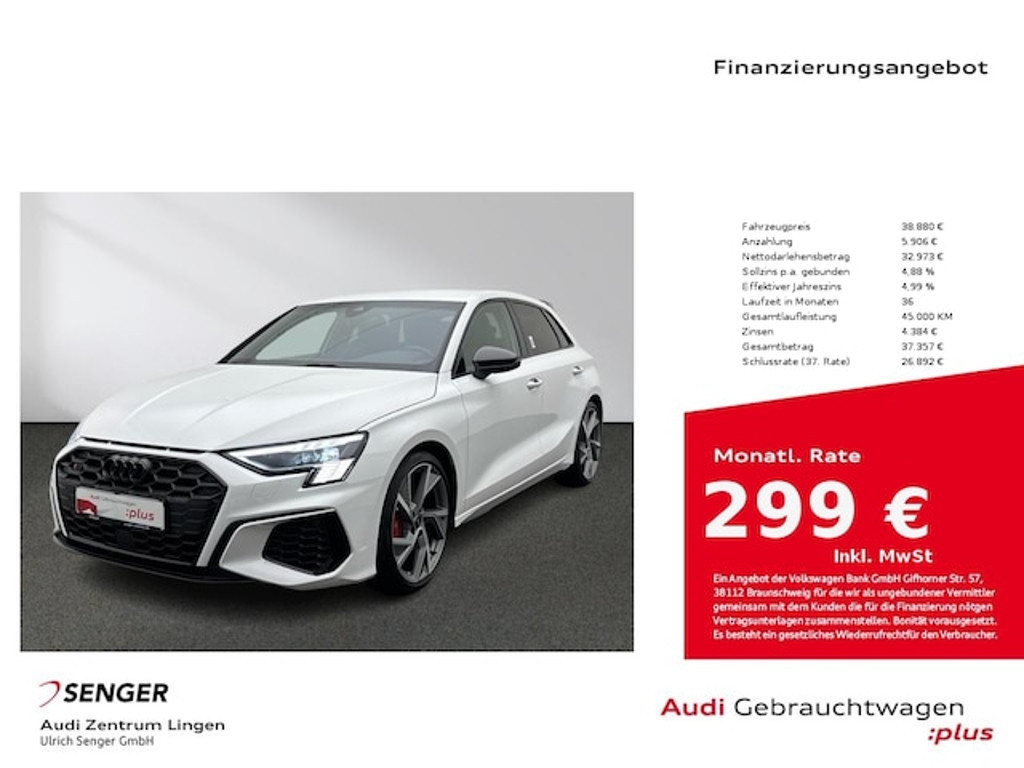 Audi S3 Sportback Quattro S-Tronic