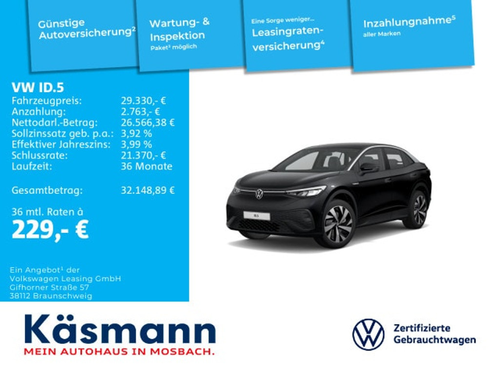 Volkswagen ID.5 77 KWh Pro