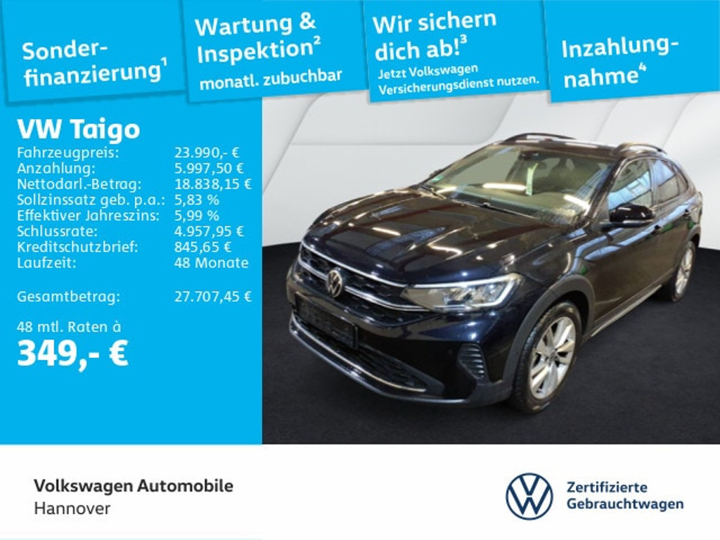 Volkswagen Taigo DSG Life 1.0 TSI