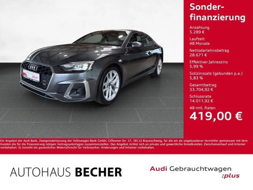 Audi A5 Coupé S-Line S-Tronic 40 TDI
