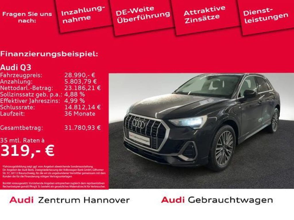 Audi Q3 Business S-Line S-Tronic Hybride 45 TFSI