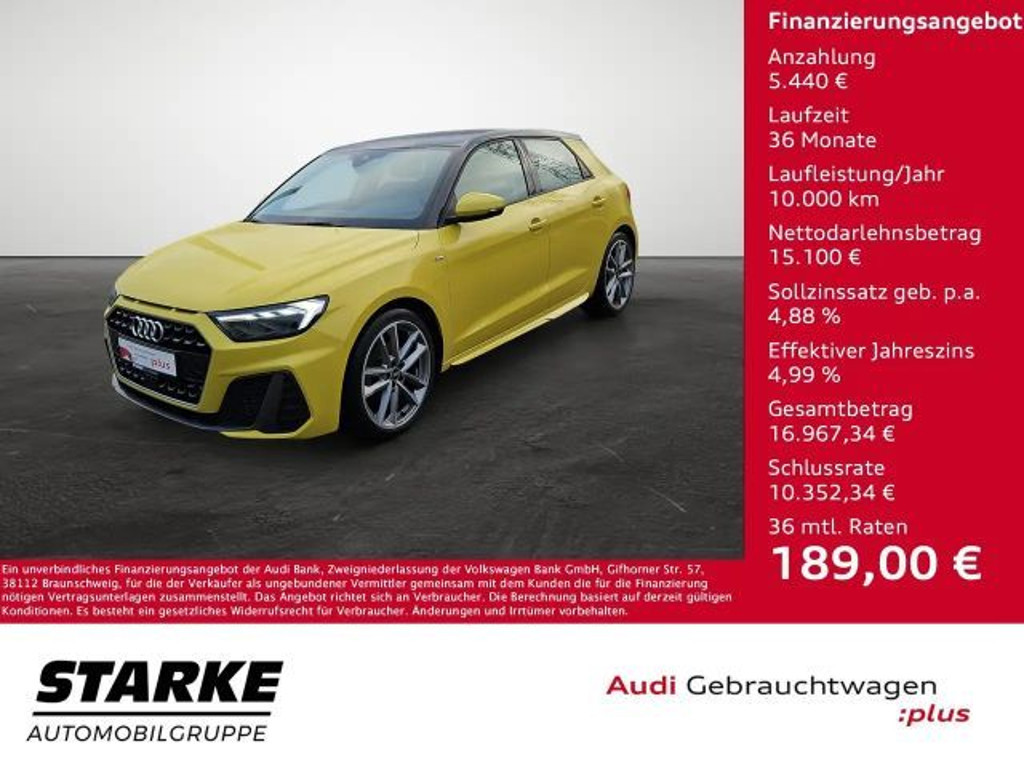Audi A1 Sportback S-Line 30 TFSI