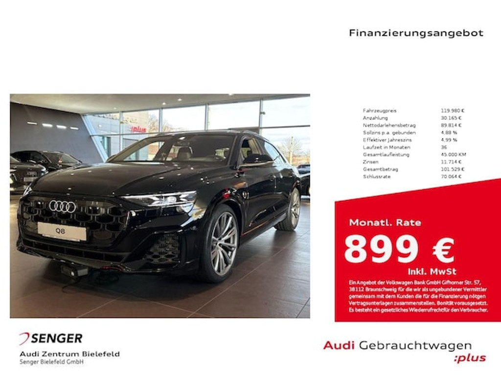 Audi Q8 Quattro Business S-Line Hybride