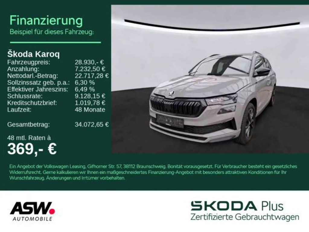 Skoda Karoq 4x4 Sportline 2.0 TSI