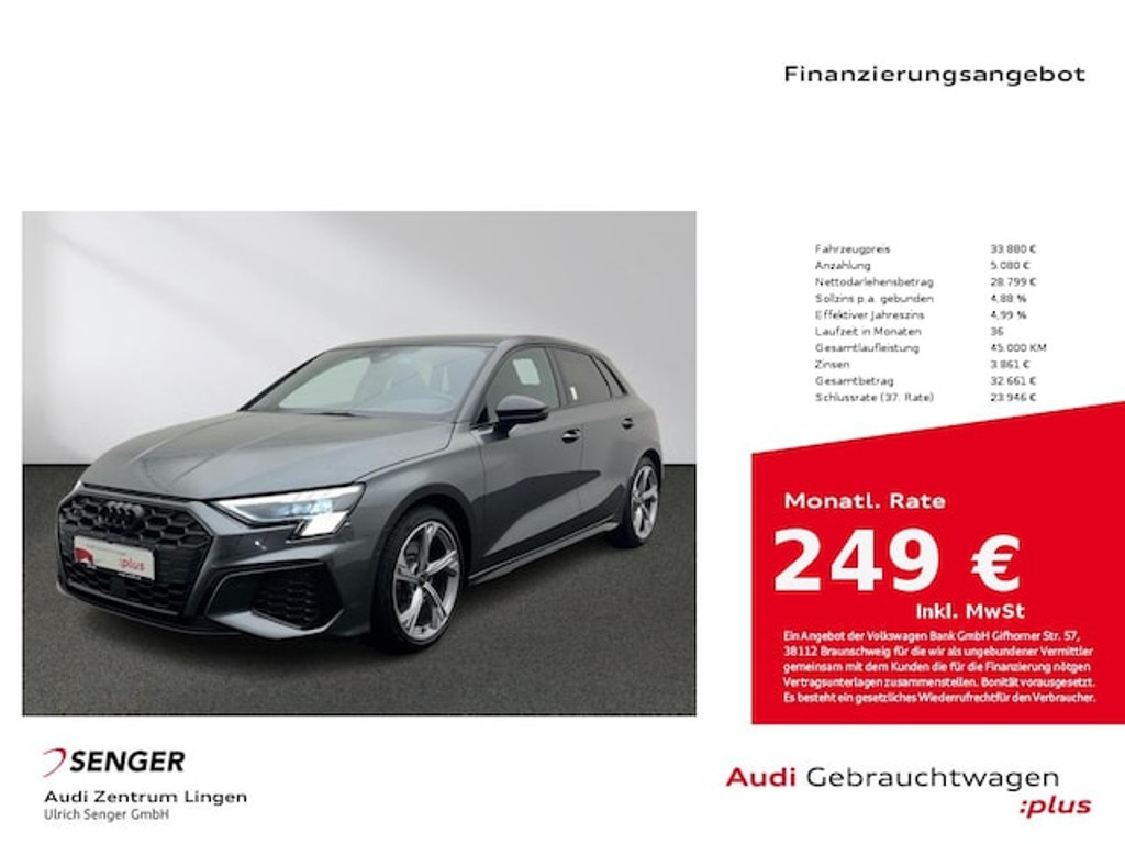 Audi S3 Sportback Quattro S-Tronic