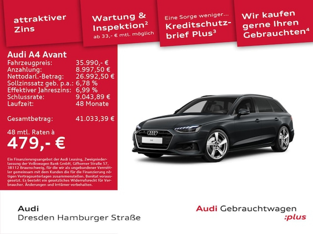 Audi A4 Avant S-Tronic 40 TFSI